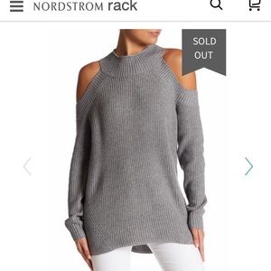Cold Shoulder Knit Sweater Top